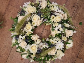 White and Green Wreath